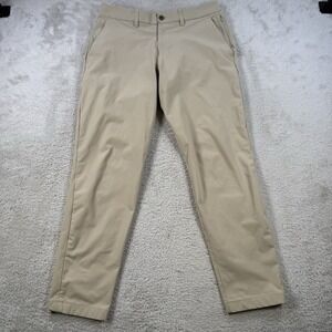 Lululemon Pants Mens 32x29 Khaki Tan ABC Slim Fit Warpstreme Stretch Chino